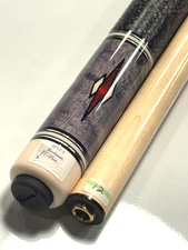 PECHAUER JP12 JP12T POOL CUE 12.00 MM SMOKE STAIN LINEN WRAP NEW SHIPS FREE