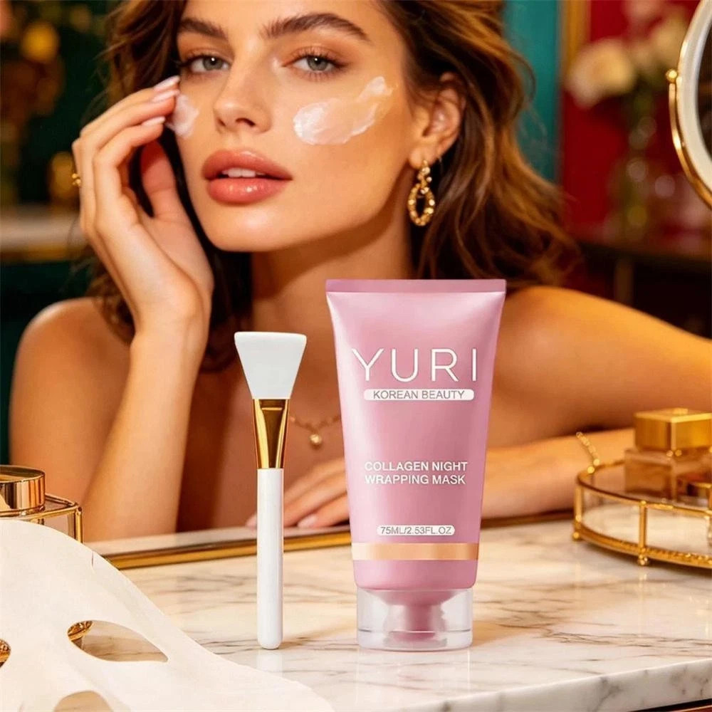 Yuri Korean Collagen Night Wrapping Mask Skincare Overnight Hydration Anti-aging — image 11