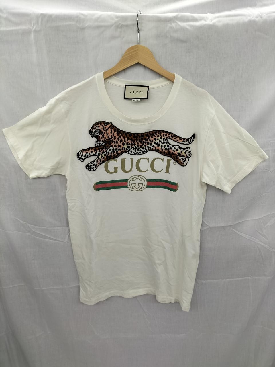 Gucci leopard logo T-shirt for men and women