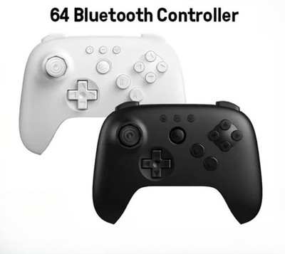 8BitDo 64 Bluetooth Controller Gamepad for Analogue 3D, Switch 2 For PC, Android