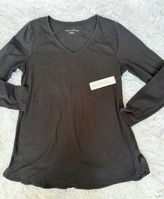 Soft Surroundings M  Isabel Pima Long Sleeved Tunic Tee  New W/tags