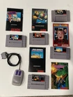 Lot of 5 Super Nintendo Games w/ Manuals & Mouse, Authentic Tested - No Reserve!