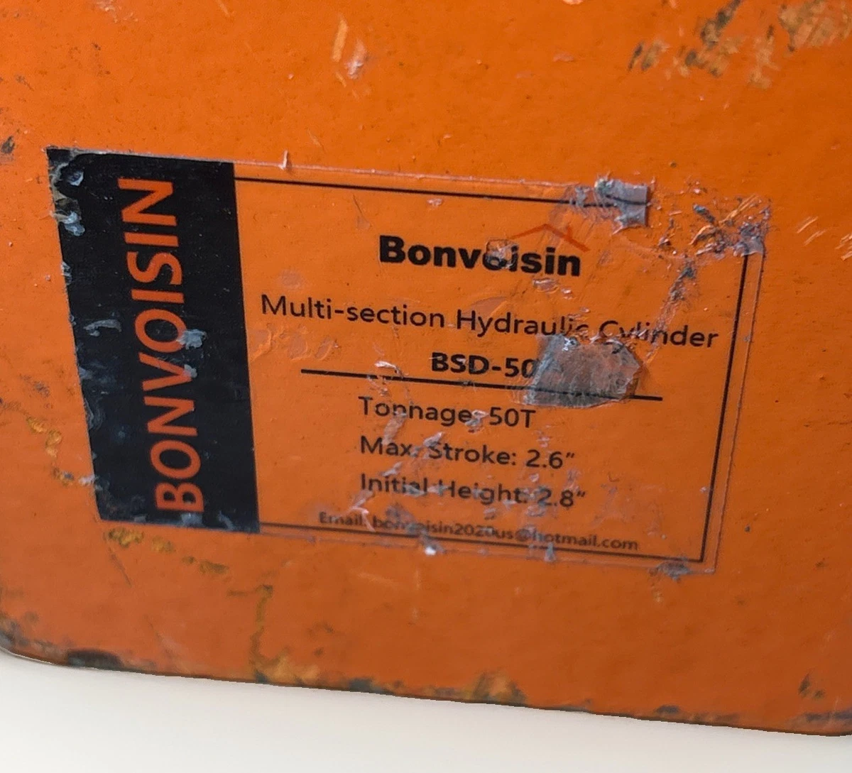 Bonvoisin BSD-50 50 Ton Hydraulic Cylinder Jack 2.6” Stroke photo 3
