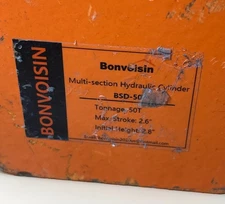Bonvoisin BSD-50 50 Ton Hydraulic Cylinder Jack 2.6” Stroke thumbnail 3