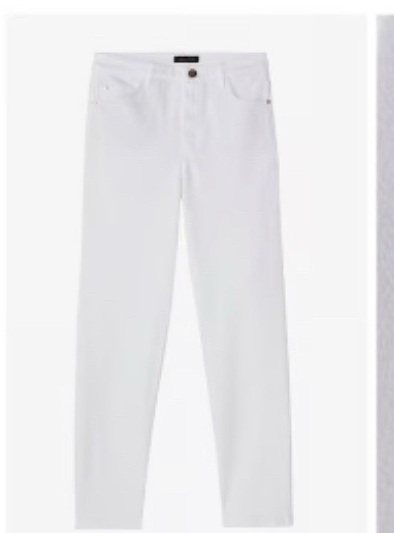 Massimo Dutti White Cigarette Fit Jeans Size 2 image 4
