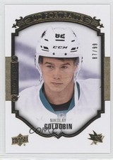 2015-16 Upper Deck UD Portraits Gold Foil 87/99 Nikolay Goldobin #P-78 8z2