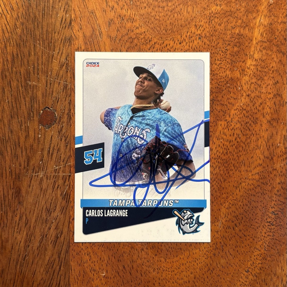 Carlos Lagrange Autographed 2024 Choice Signed Card #09- Tampa