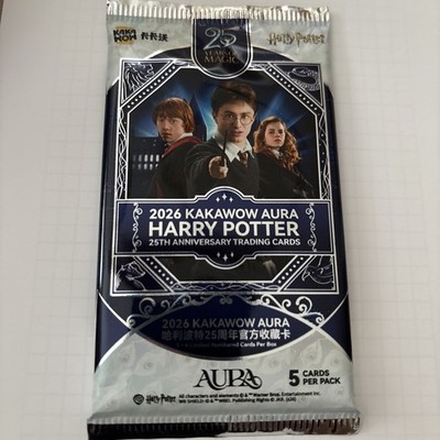 2026 Kakawow Aura Harry Potter 25th Anniversary Trading Cards Regular Einzelpack