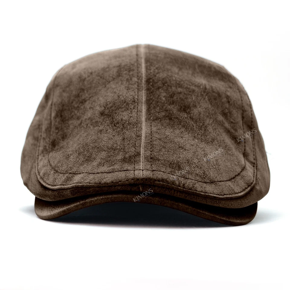 Gamuza Terciopelo Gatsby Hiedra Sombrero Pico de Pato Gorra Golf Conducción Plana Cabbie Newsboy Foto 2 de 4