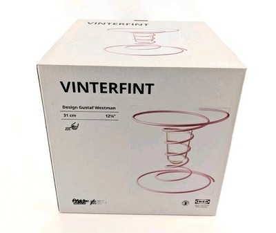 IKEA Gustaf Westman VINTERFINT Pink Spiral Vase 12¼