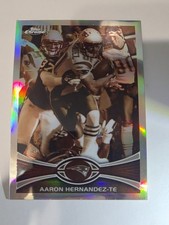 2012 Topps Chrome Aaron Hernandez #112 Sepia Tone Refractor 94/99