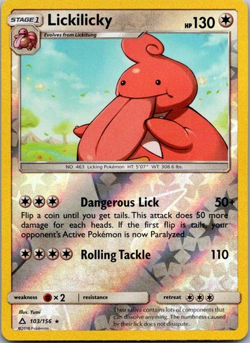 Lickilicky 103/156 Reverse Holofoil SM05 SM - Ultra Prism NM Pokemon