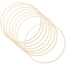 8 Pcs Bamboo Hoops For Dream Catcher Macrame Wreath Crafts Supplies