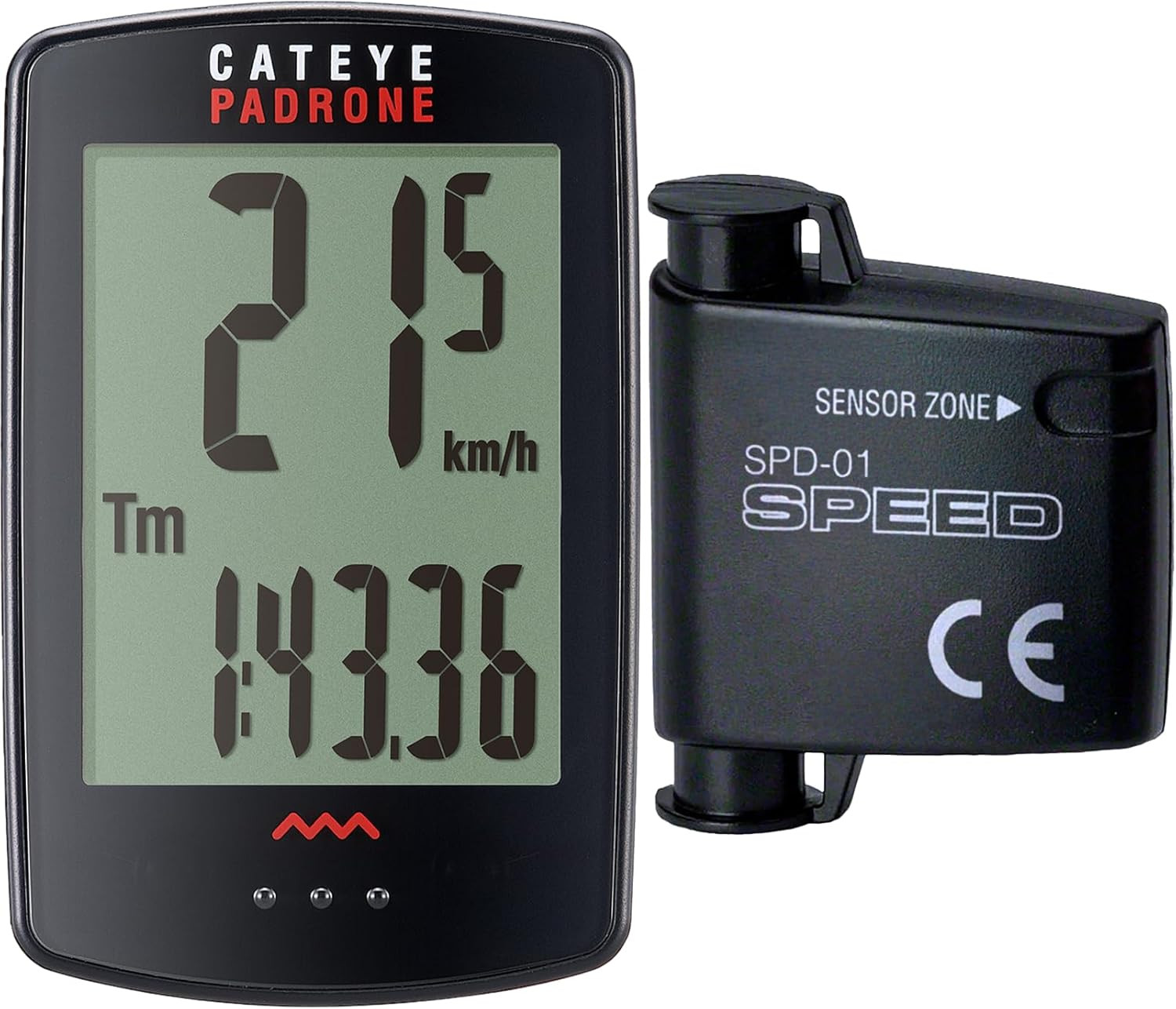 Padrone Wireless Bike Computer &ndash; Oversized Display Cyclocomputer, Wireless Speed