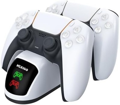 Dual Charging Station Dock for PS5 Controller Fast Charge LED Indicator