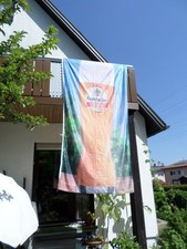 Krombacher Kreuztal Brauerei Glas Fahne Flagge Banner Biergarten Weizen Weissbie