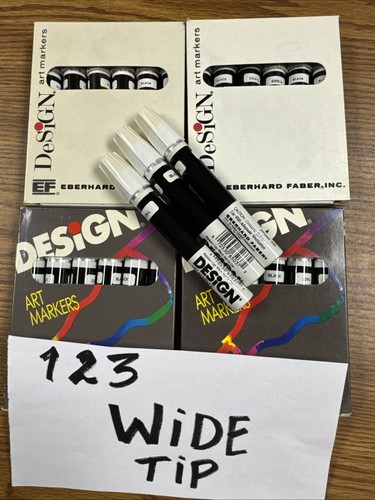 Faber Castell Vintage Design Art Markers 229-L Black - Lot Of 27 (4 x 6pks)+3
