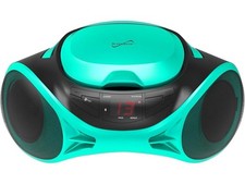 Supersonic SC-726BT Portable CD Player AM/FM Radio Bluetooth LED AC/DC Teal