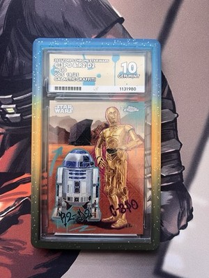 Topps Chrome Star Wars Galactic Graffiti R2-D2 C-3PO #Gg-5 /25 Ace 10