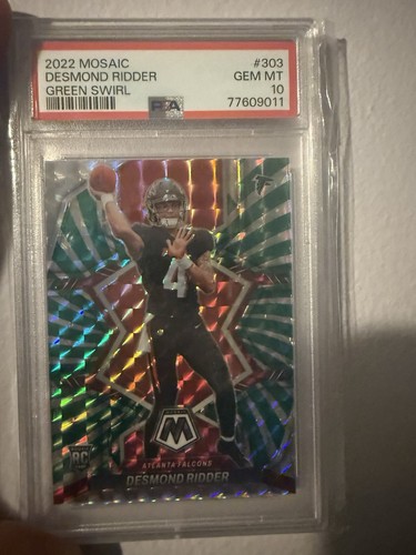 Desmond Ridder [Green Swirl] #303 2022 Panini Mosaic card