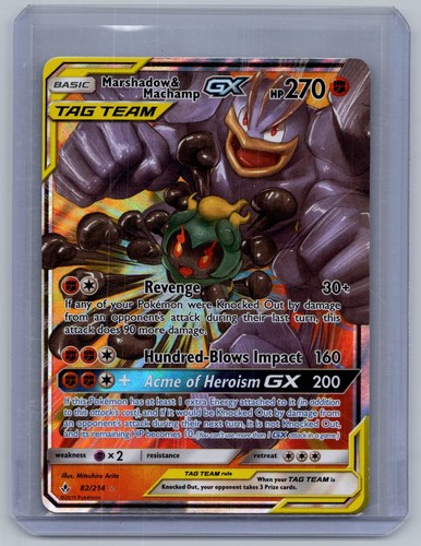 (NM) Marshadow & Machamp GX 82/214 - Pokemon Unbroken Bonds