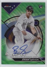 2023 Topps Finest Green Wave Refractor /99 Brian Serven #FA-BS Auto 0b3
