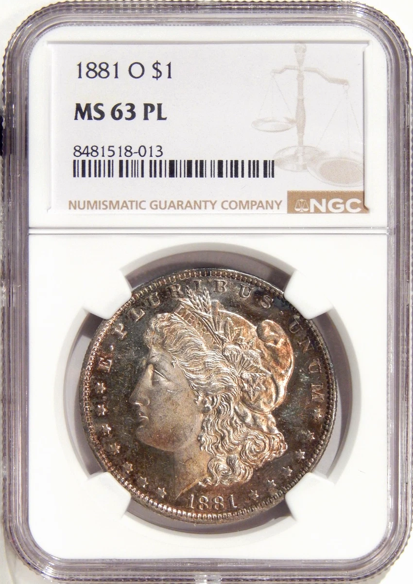 1881年 【公式通販】 $1 認定シルバー 65 MS NGC モルガン・ダラー 1881-S 63 MS $1 モルガン・ダラー コレクション