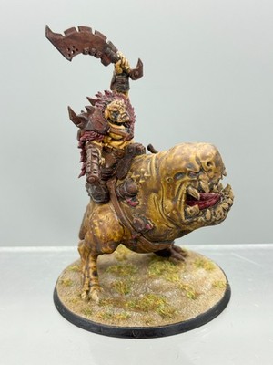 GW 40K - Ork Beastboss auf Squigosaurier bemalt