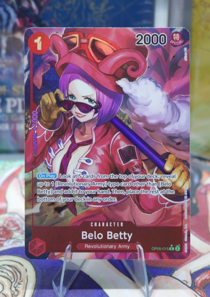 One Piece TCG Belo Betty ALT Art OP05-015 Awakening of the New Era Foil English