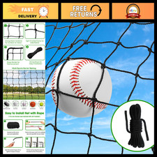 Heavy Duty Baseball Softball Backstop Net, Sports Barrier Netting 10x10/10x20/15