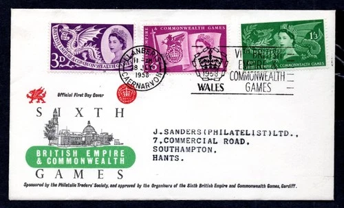 GB - 1958 British Empire & Commonwealth Games Illustrated First Day Cover
