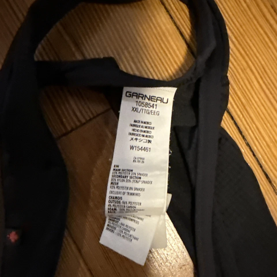 Louis Garneau Lgneer Bib Shorts Men's XCL Black USED - Image 2 of 4