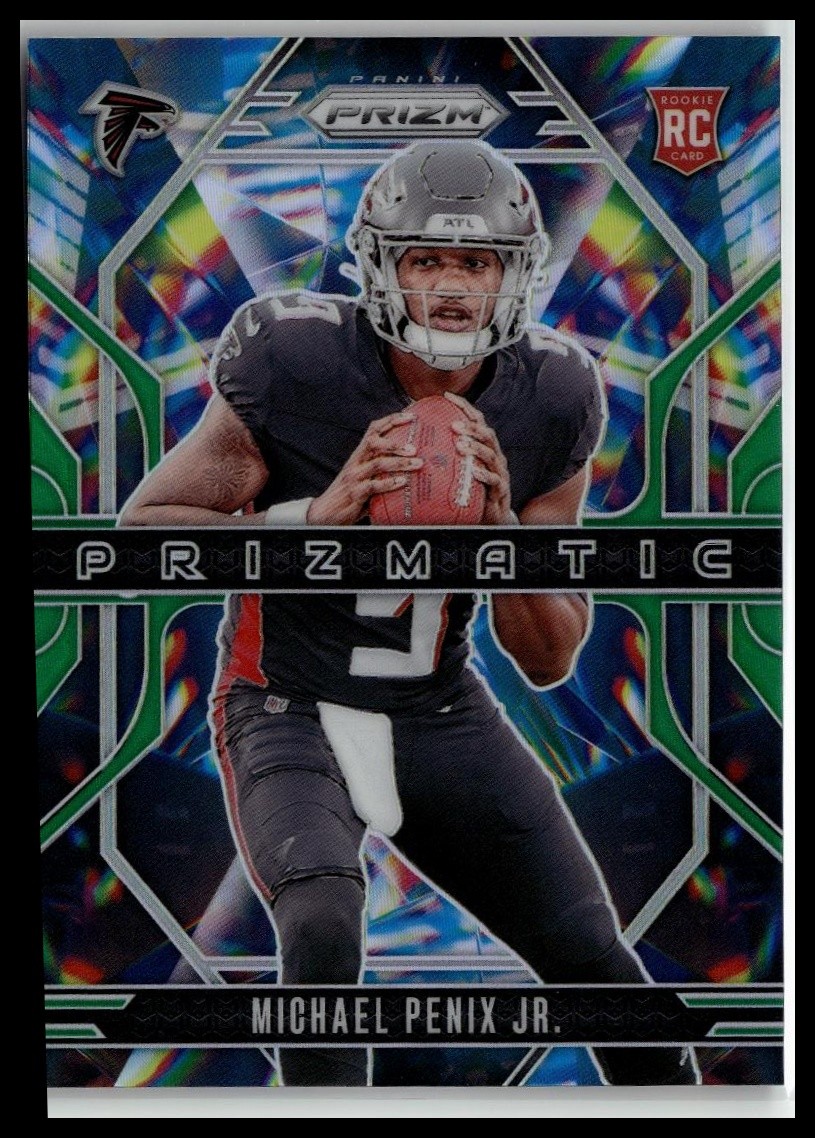 2024 Panini Prizm #10 Michael Penix Jr. Prizmatic Green Prizm
