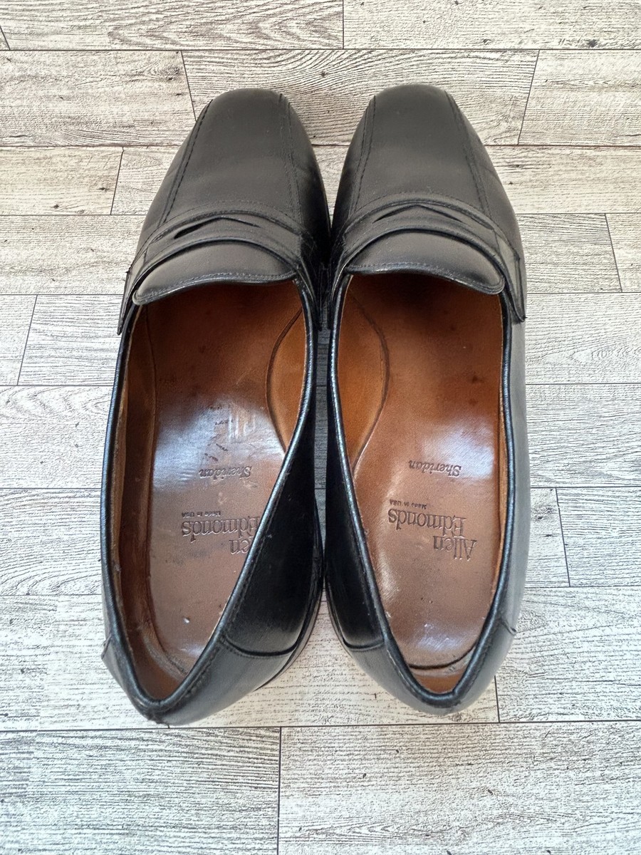 Allen Edmonds Sheridan Shoes Mens Size 11.5 Black Leather  display picture 2