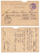 135685 - Mi.Nr. 40 - Postkarte - Dresden-Altst. 11.6.1889 nach K&ouml;ln