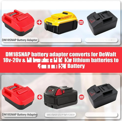#ad Battery Adapter For Dewalt 20V Battery Convert to For Snap on 18V Tool DM18SNAP $15.99