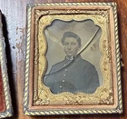 Named Soldier 45th Massachusetts Infantry Civil War Ambrotype Antique Photo