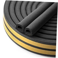 Door  Window Weather Stripping, Soundproof Insulation Seal Strip 16.5Ft Black