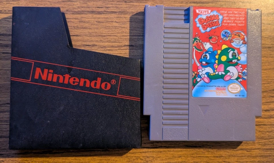 Bubble Bobble Nintendo NES 1988 Tested Cartridge, Original Sleeve - Image 1 of 1