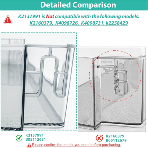 HRB171N6ASE Refrigerator Section Long Door Bin Compatible with Hisense Refrigera - Picture 7 of 9