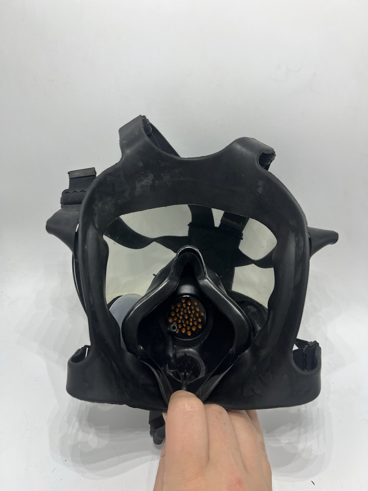 MSA Millenium Riot Control Mask Size Medium Clear Lens Undamaged Gas Mask