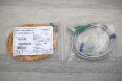 GetingeD012-00-1814-01 5 LEAD AAMI ECG CABLE w/ 5 lead ecg trunk cable tested