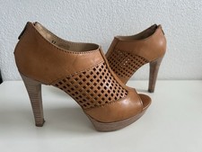 Strenesse Designer High Heels Sandaletten Pumps Braun Gr 37