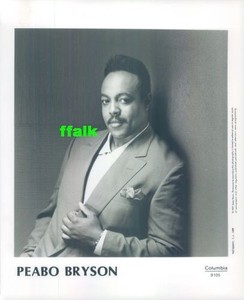 Press Photo & Release: PEABO BRYSON 8x10 B&W 1991