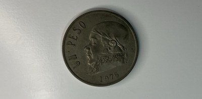 Mexico 1 Peso Coin 1975 Jose Maria Morelos Mexican One Peso Vintage Coin