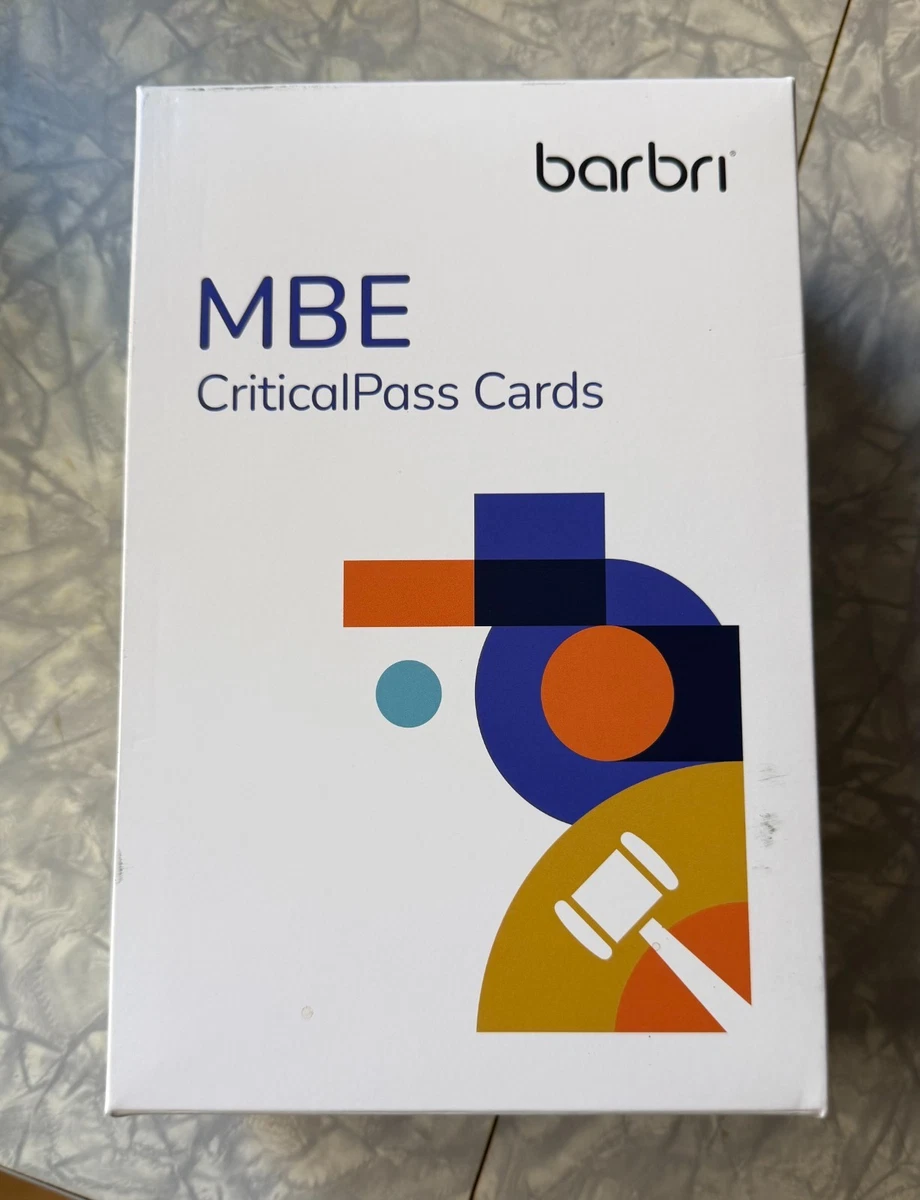 語学・辞書・学習参考書 barbri MBE CriticalPass Cards 25+ Barbri Mbe for sale | Updated Oct 2026