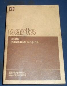 CAT CATERPILLAR 3406 INDUSTRIAL ENGINE PARTS BOOK MANUAL S/N 90U440-UP