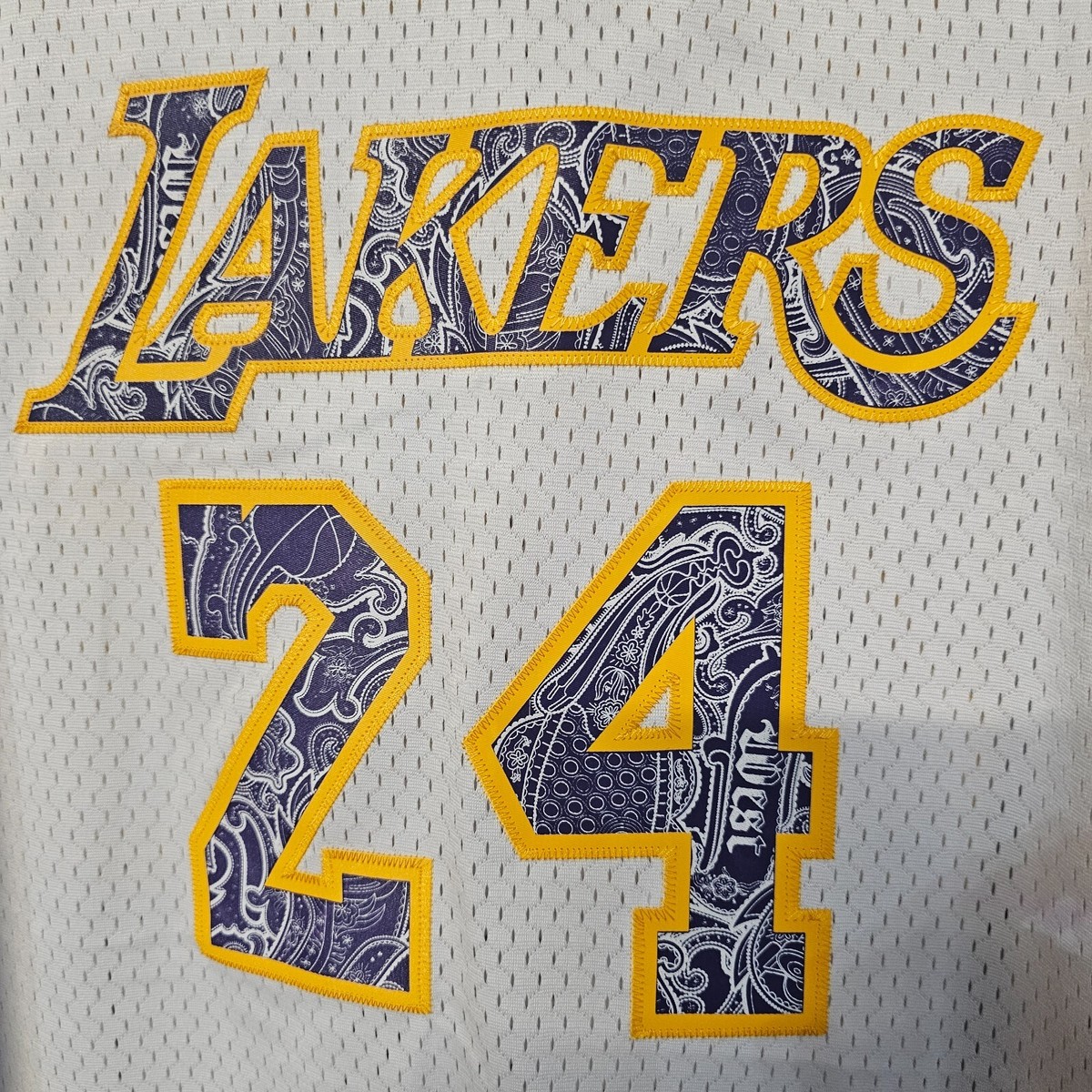 adidas LAKERS 24番COBYメッシュユニフォーム古着 VINTAGE ADIDAS NBA LAKERS 24 KOBE BRYANT JERSEY SIZE XL