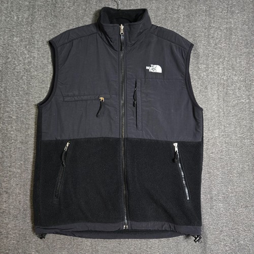 The North Face Denali Fleece Weste Herren Gr. Medium Schwarz Full Zip Logo