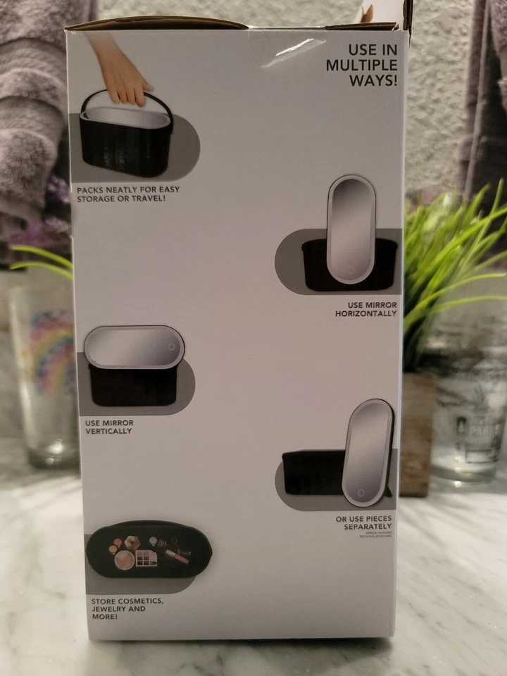 Espejo LED Portátil + Estuche de Almacenamiento Foto 2 de 4